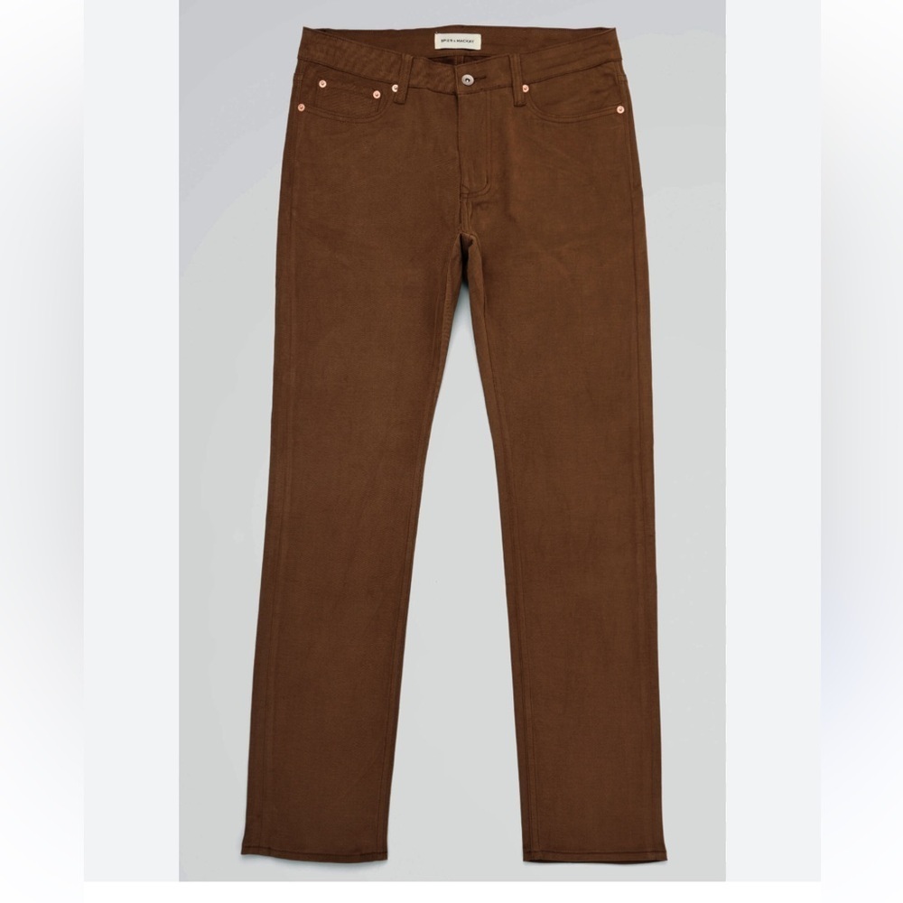 NWOT Spier & Mackay mens rust brown pants 30x31 brushed twill